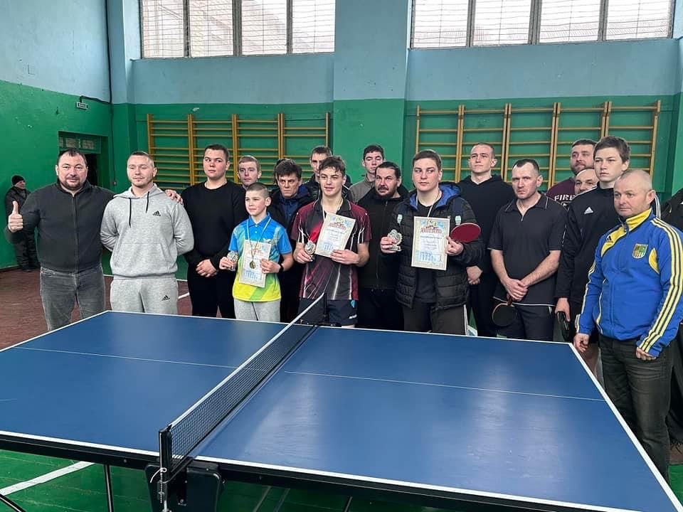 Першість Сахновщинської громади з настільного тенісу