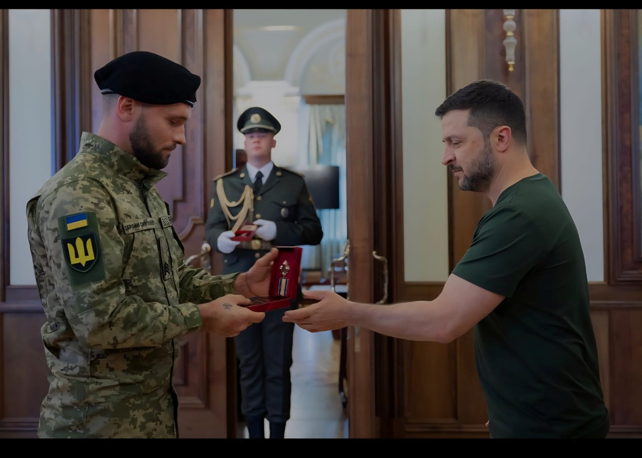 Нагородження Євгена Бондаренка